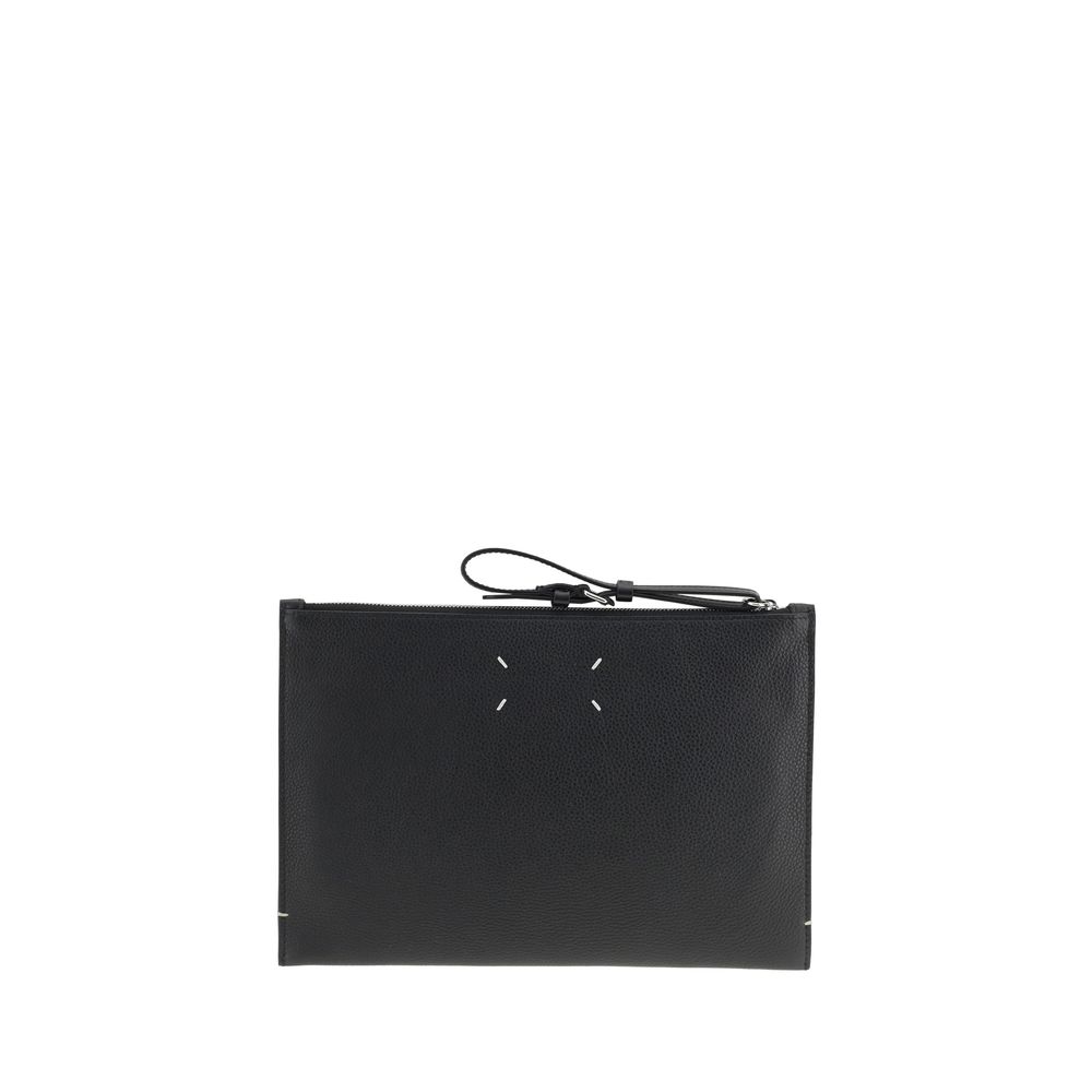 Margiela Black Calf Leather Bos Taurus Wallet