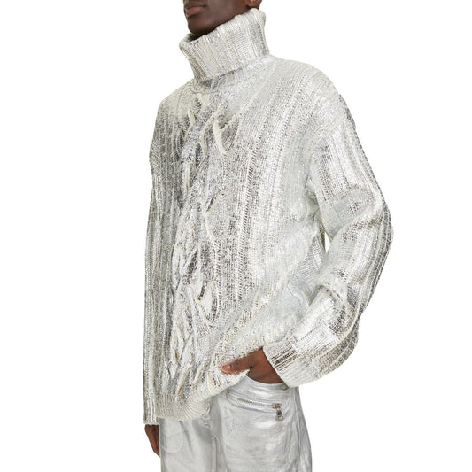 Balmain Gray Wool Sweater