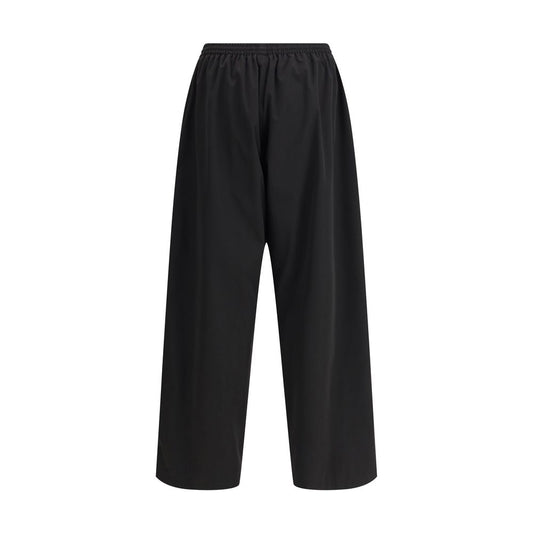 Balenciaga Black Polyester Casual Pants