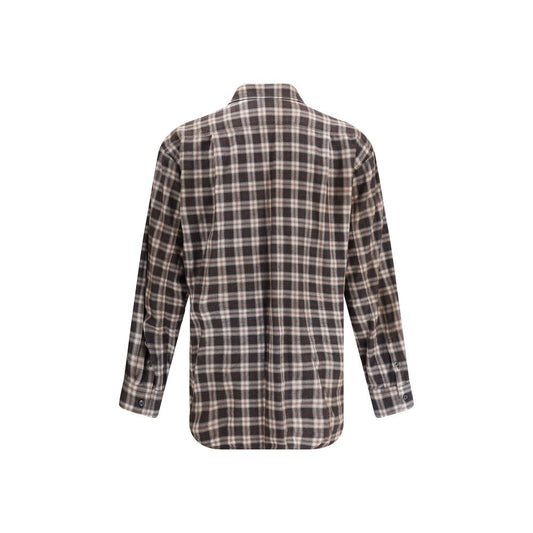 Dsquared² Brown Cotton Pattern Shirt