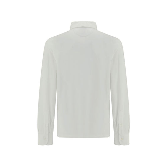 Brunello Cucinelli White Cotton Dress Shirt