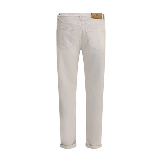 Brunello Cucinelli Beige Cotton Jeans Denim