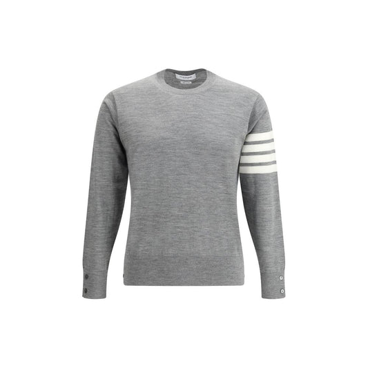 Thom Browne Gray Fleece Wool Sweatshirt