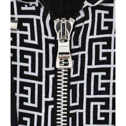 Balmain Black Cotton Sweatshirt
