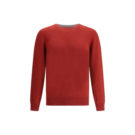 Brunello Cucinelli Red Cashmere Cashmere Sweater
