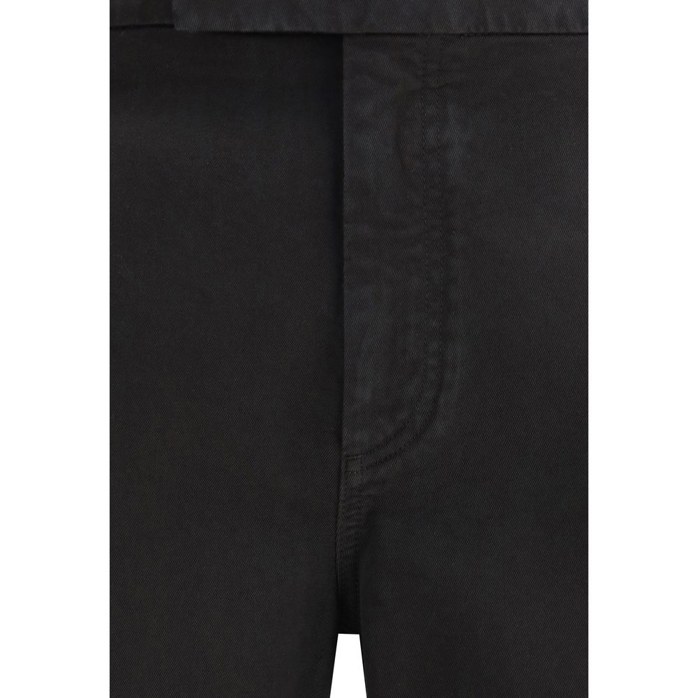 Thom Browne Black Cotton Dress Pants