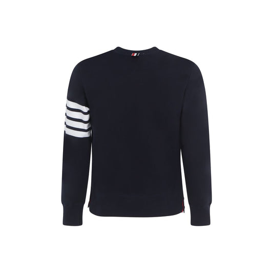 Thom Browne Blue Cotton Sweatshirt