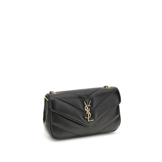 Saint Laurent Black Lamb Ovis Aries Aries Shoulder Bag