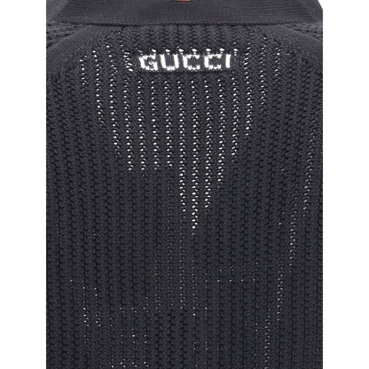 Gucci Black Cotton Cardigan