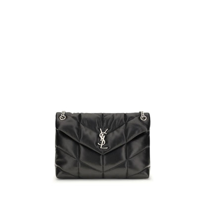 Saint Laurent Black Lamb Ovis Aries Aries Shoulder Bag