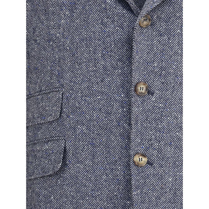 Brunello Cucinelli Blue Wool Blazer