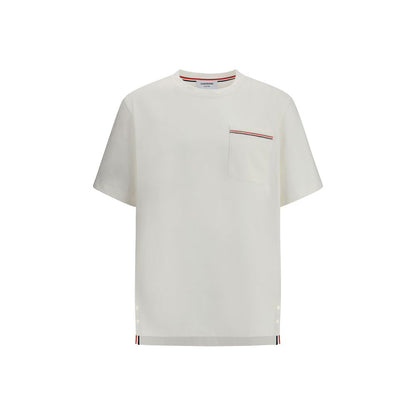 Thom Browne White Cotton T-Shirt