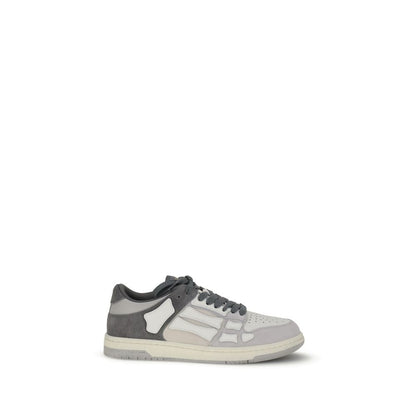 Amiri Gray Calf Leather Bos Taurus Low Top Sneakers