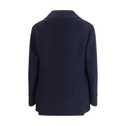 Brunello Cucinelli Blue Wool Coat