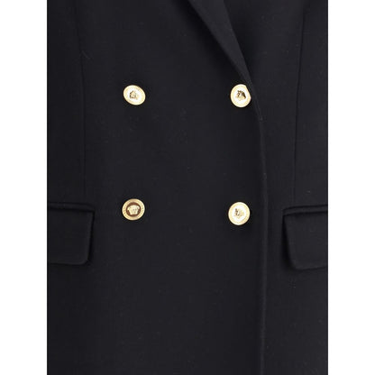 Versace Black Cashmere Coat