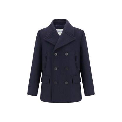 Burberry Blue Wool Coat