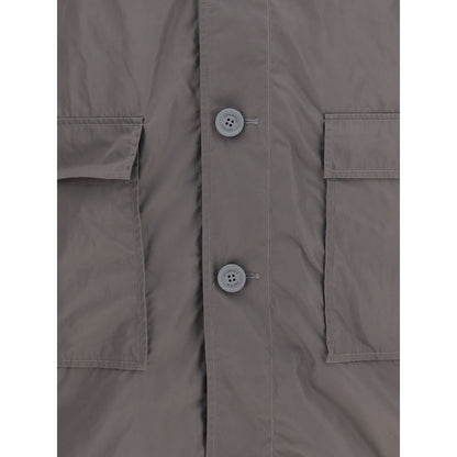 Thom Browne Brown Polyester Trench Coat