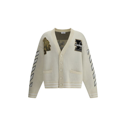 Off-White Cream Cotton Cardigan
