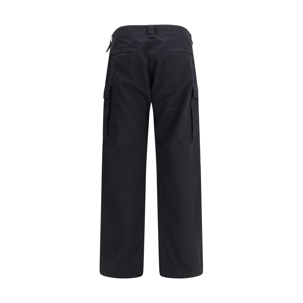 Balenciaga Black Cotton Cargo Pants