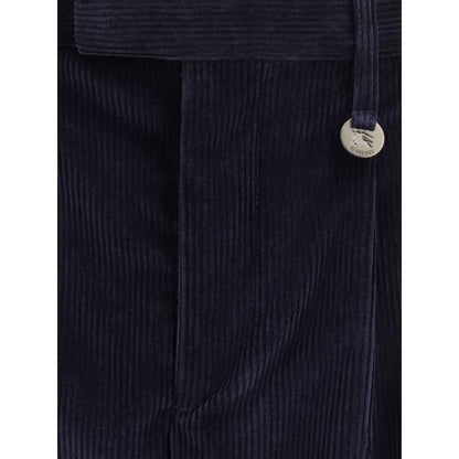 Burberry Blue Cotton Pants