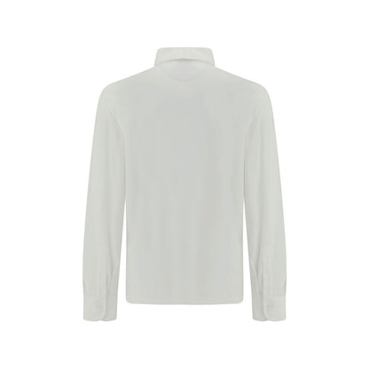 Brunello Cucinelli White Cotton Dress Shirt