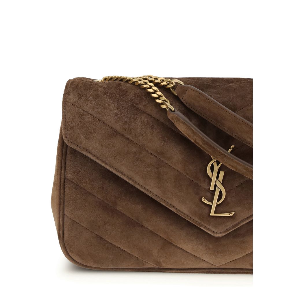 Saint Laurent Brown Calf Leather Bos Taurus Shoulder Bag