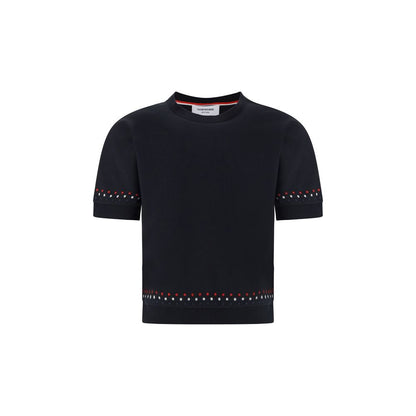 Thom Browne Black Cotton T-Shirt