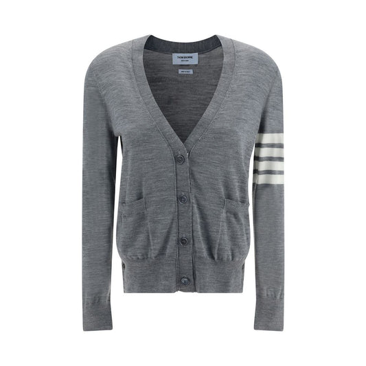 Thom Browne Gray Fleece Wool Polo Shirt