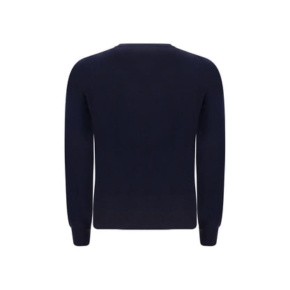 Brunello Cucinelli Blue Fleece Wool Sweatshirt