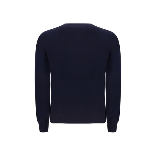 Brunello Cucinelli Blue Fleece Wool Sweatshirt