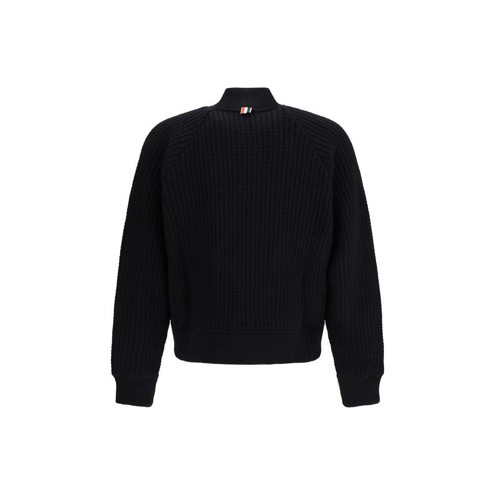 Thom Browne Black Wool Bomber