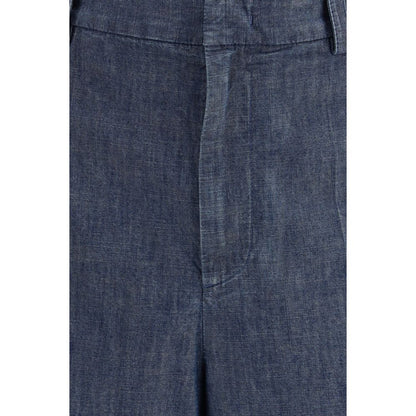 Jil Sander Blue Cotton Bermuda Shorts